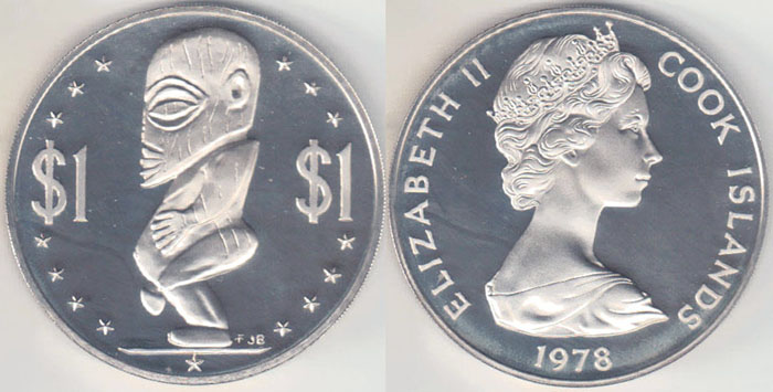 1978 Cook Islands $1 (Proof) A001530